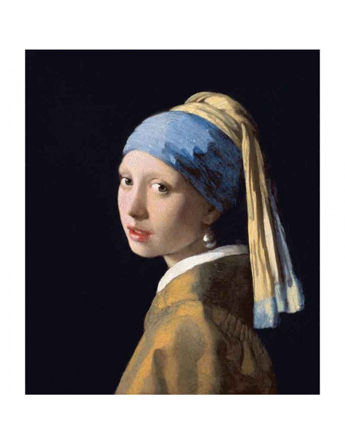 Πίνακας σε καμβά Johannes Vermeer - Girl with a Pearl Earring - 1665