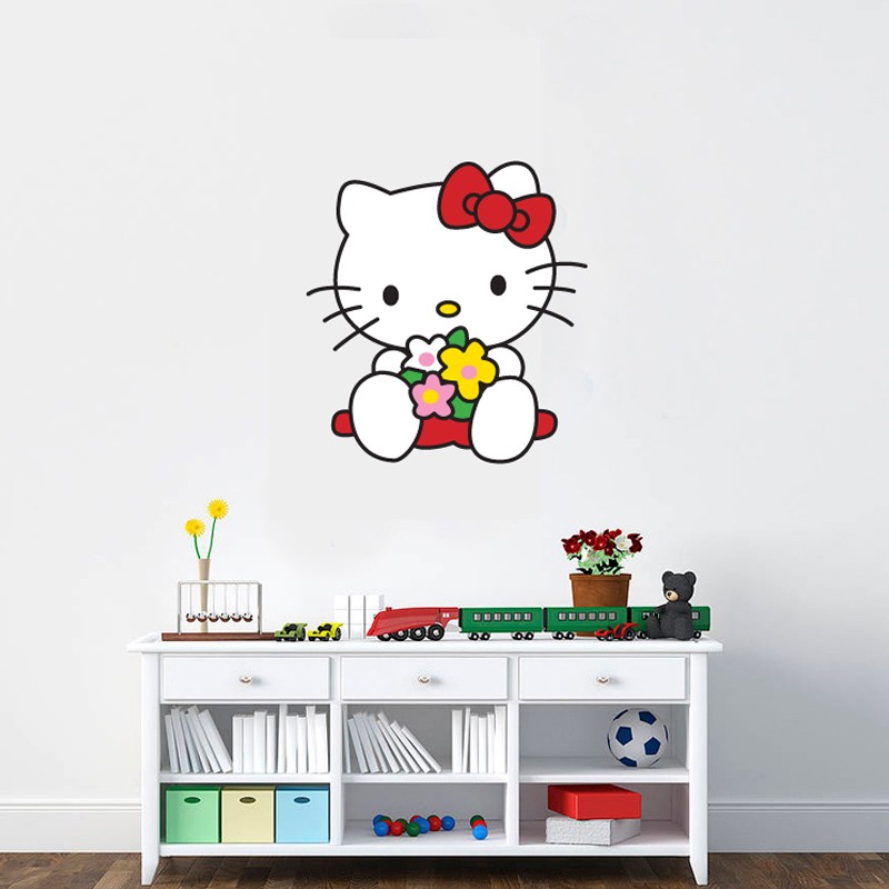 Αυτοκόλλητο τοίχου Παιδικά hello kitty
