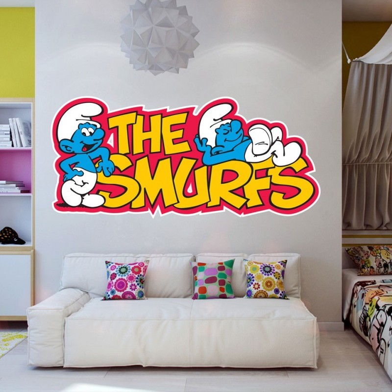 Αυτοκόλλητο τοίχου Παιδικά The Smurfs