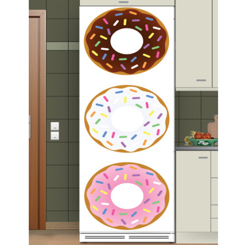 Αυτοκόλλητο ψυγείου με Donuts