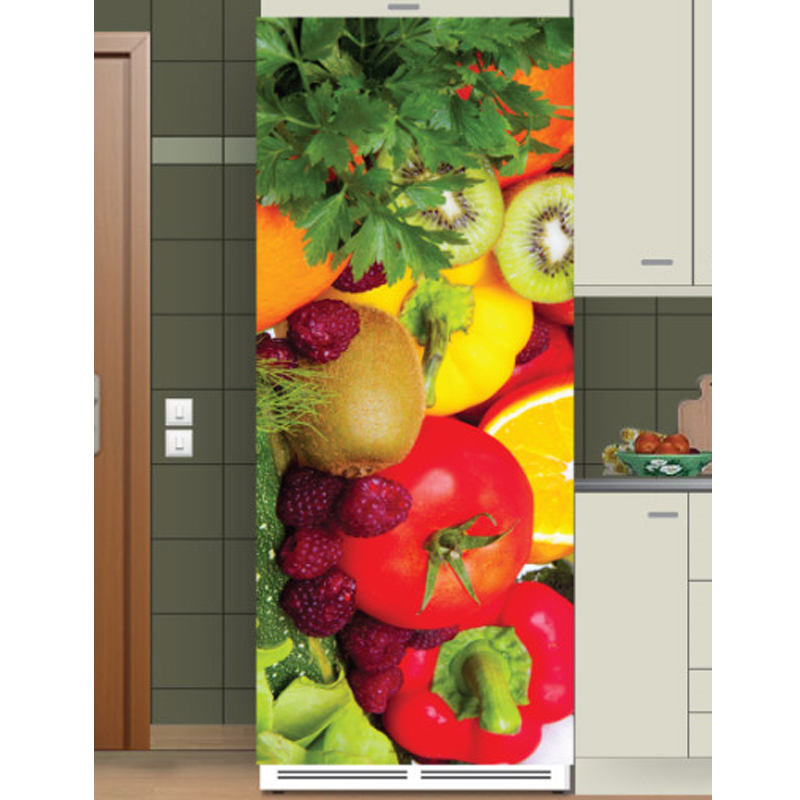 Αυτοκόλλητο ψυγείου με Φρούτα και λαχανικά