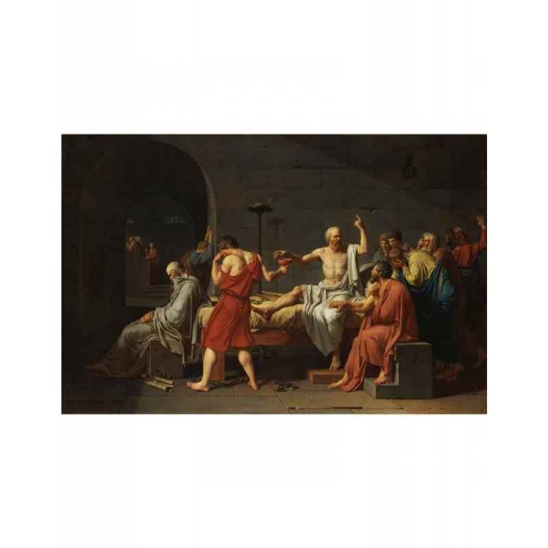 Πίνακας σε καμβά Jacques Louis David - The Death of Socrates - 1787