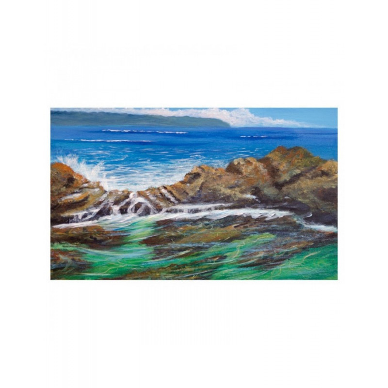 Πίνακας σε καμβά με Τοπία Βραχώδης ακτή
