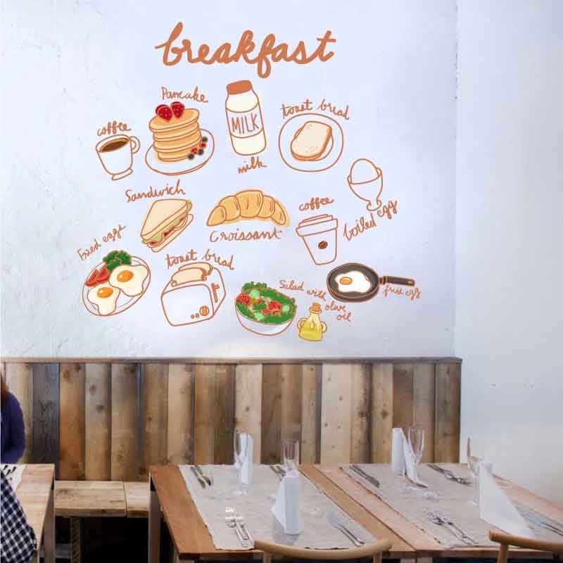 Αυτοκόλλητο τοίχου Breakfast