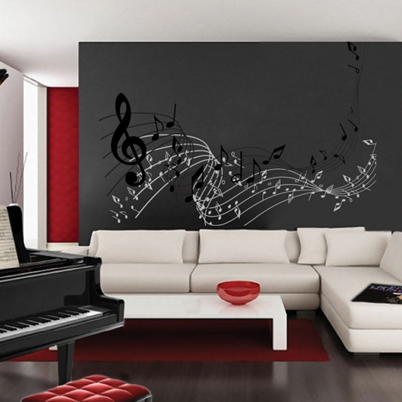 Αυτοκόλλητο τοίχου με Μουσική παρτιτούρα