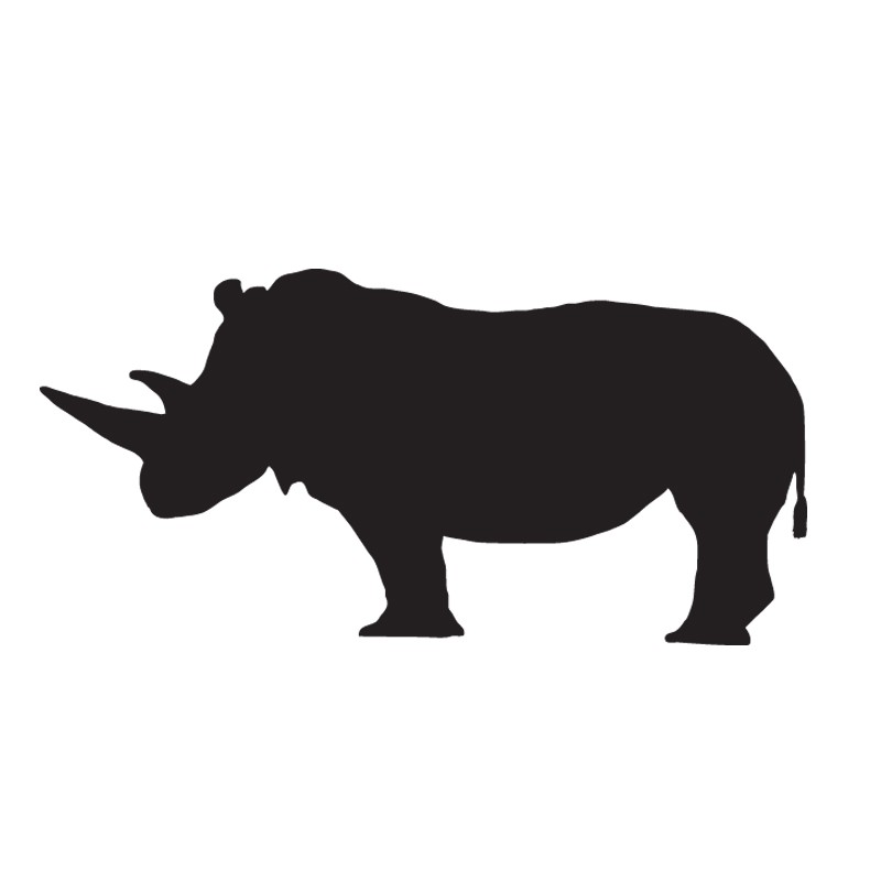 Αυτοκόλλητο τοίχου με ζώα Ρινόκερος