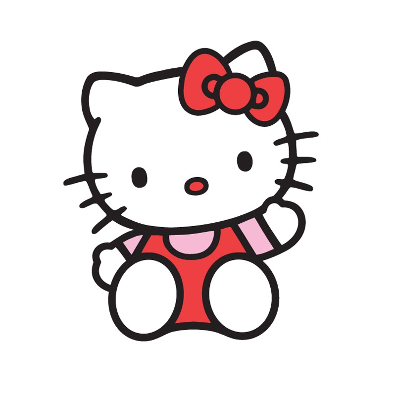 Αυτοκόλλητο τοίχου παιδικό hello kitty 3