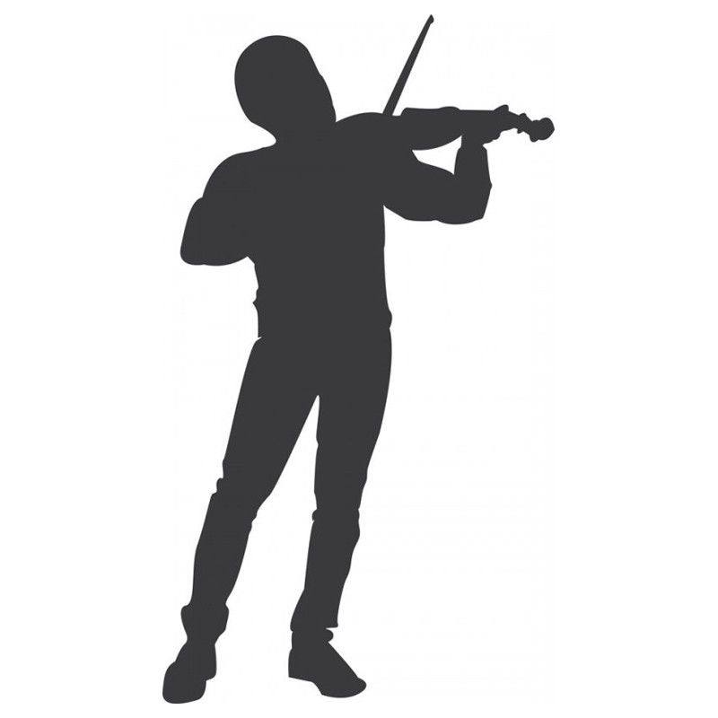 Αυτοκόλλητο τοίχου Παίζοντας βιολί