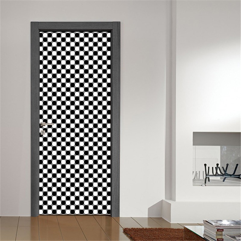 Αυτοκόλλητο πόρτας Black & White