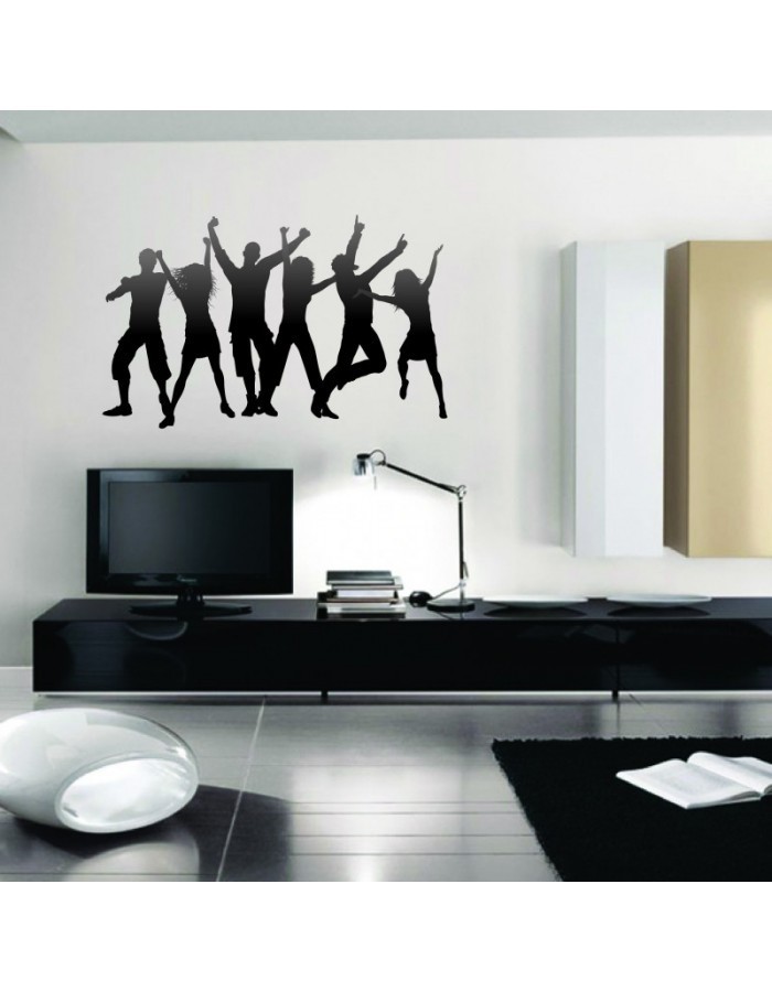 Μοντέρνο Αυτοκόλλητο τοίχου Άνθρωποι που χορεύουν