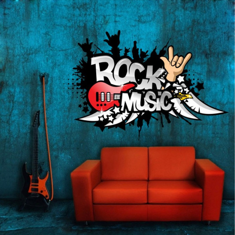 Αυτοκόλλητο τοίχου Rock music