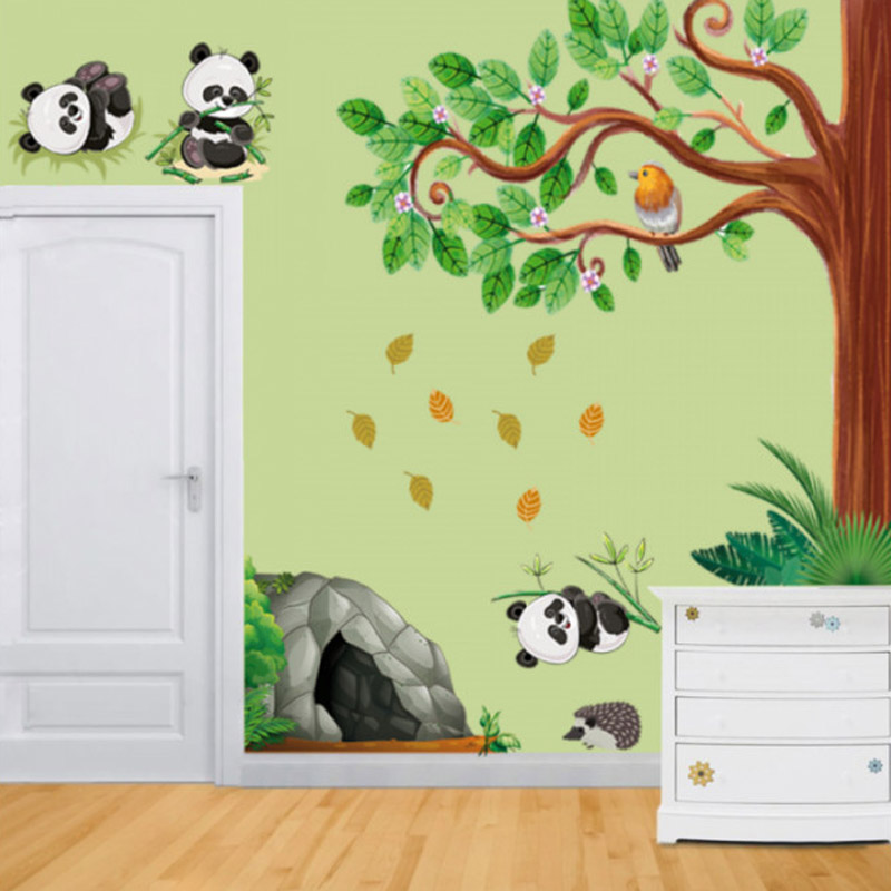 Αυτοκόλλητο τοίχου με ζώα Χαρούμενα Πάντα
