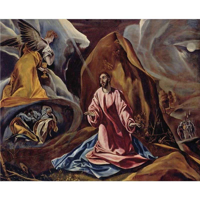 Πίνακας σε καμβά Agony in the garden-El Greco