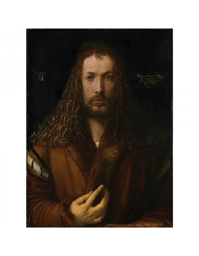Πίνακας σε καμβά Albrecht Dürer - Self Portrait - 1500