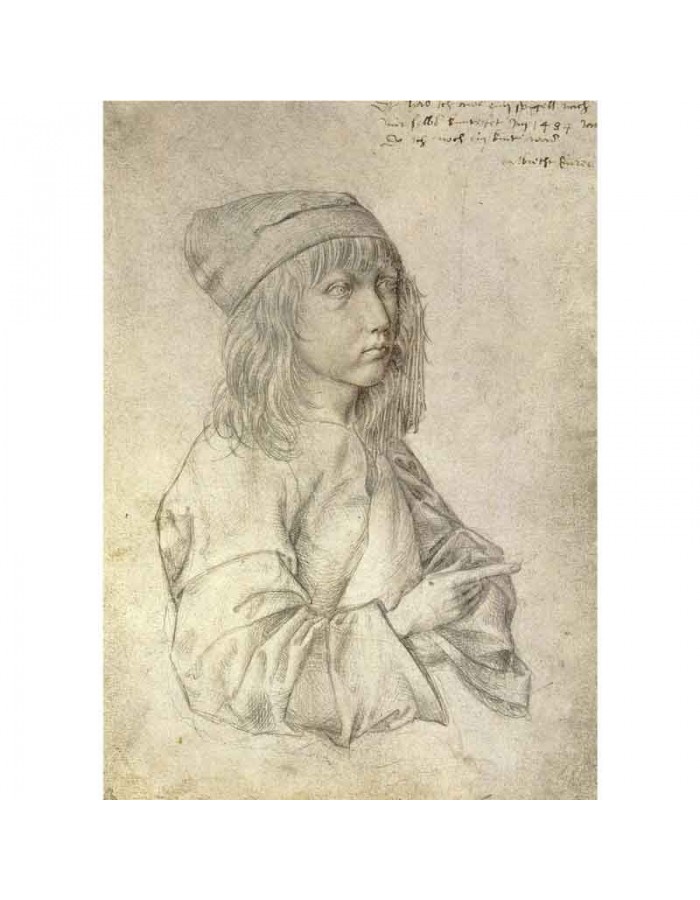 Πίνακας σε καμβά Albrecht Dürer - Self Portrait at 13