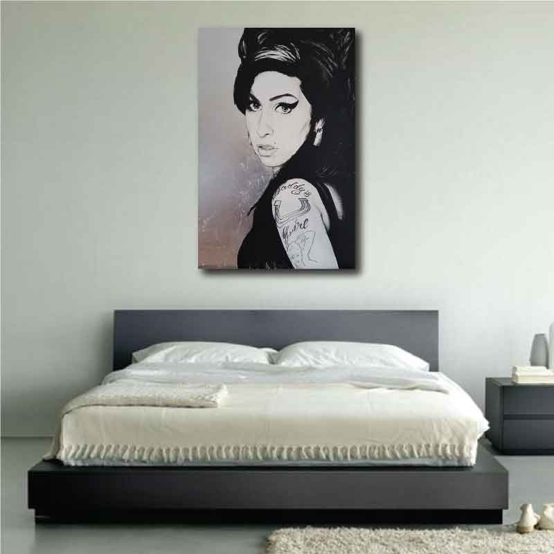 Πίνακας σε καμβά Amy Winehouse Sketch