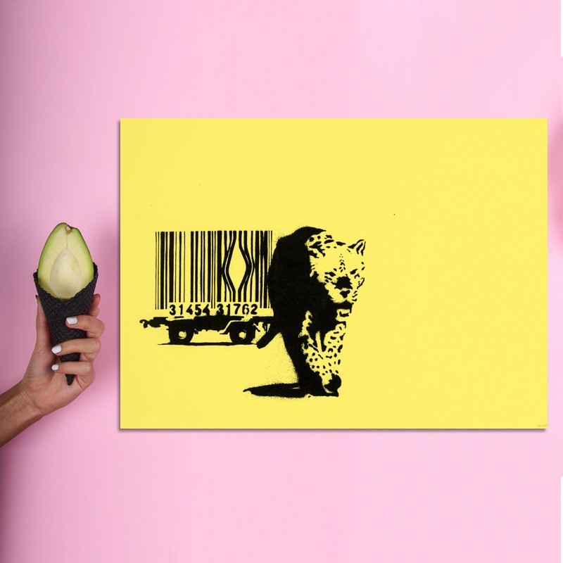 Πίνακας σε καμβά Banksy - Barcode
