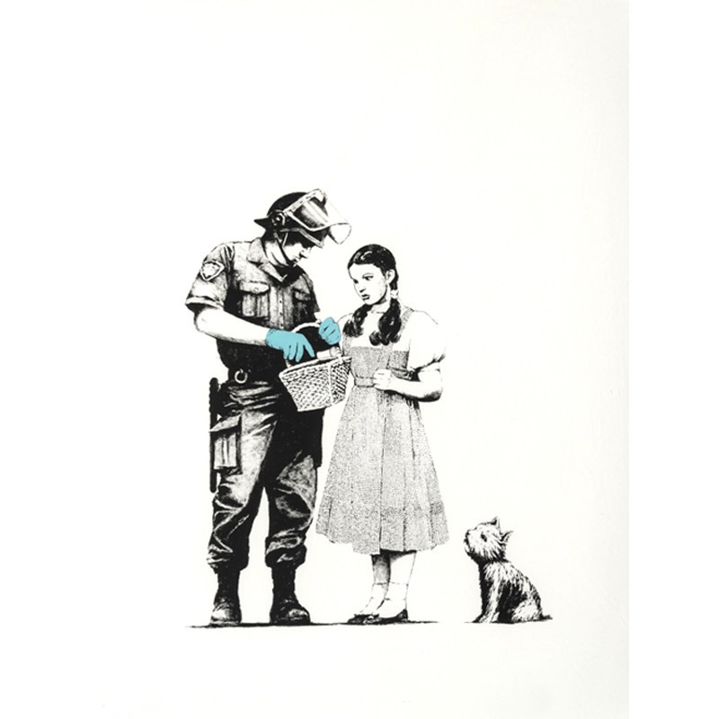 Πίνακας σε καμβά Banksy - Stop and Search