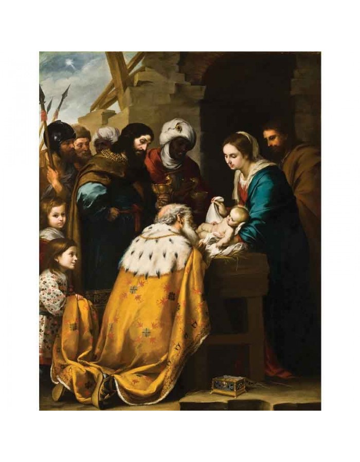 Πίνακας σε καμβά Bartone Esteban Murillo - Adoration of the Magi