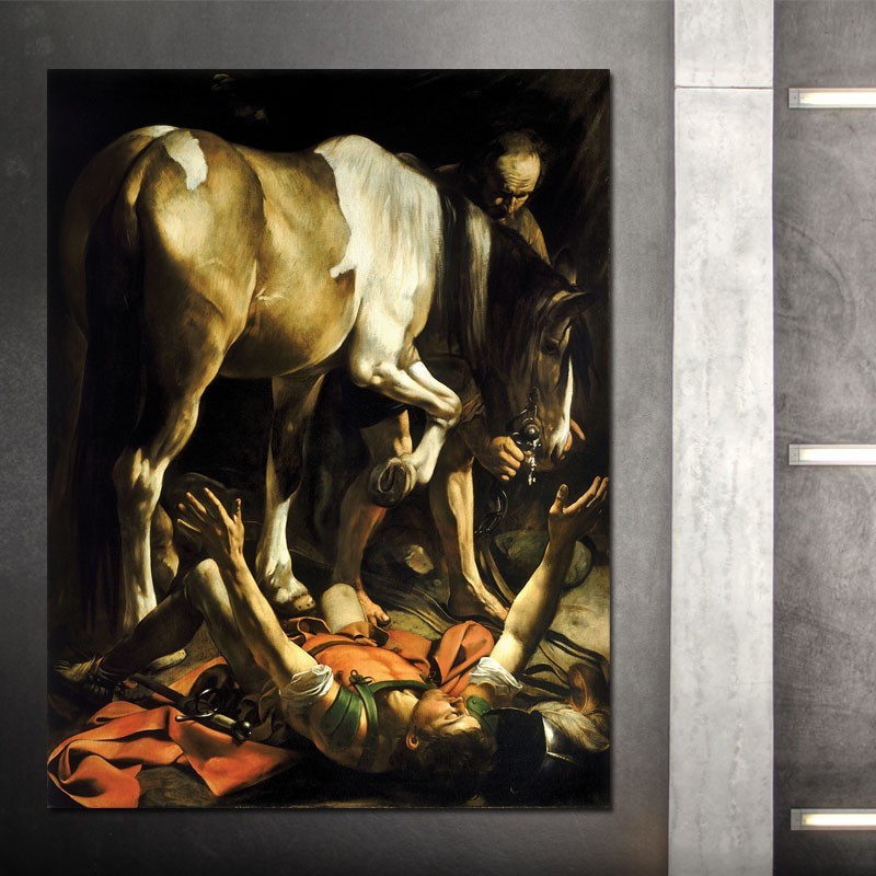 Πίνακας σε καμβά Caravaggio - Conversion on the Way to Damascus