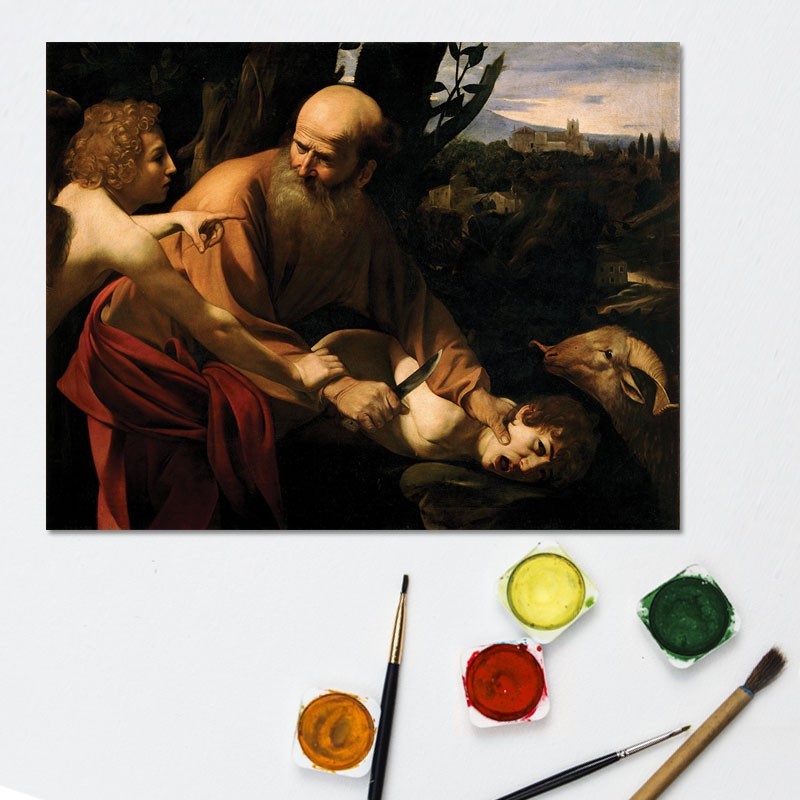 Πίνακας σε καμβά Caravaggio - Sacrifice of Isaac