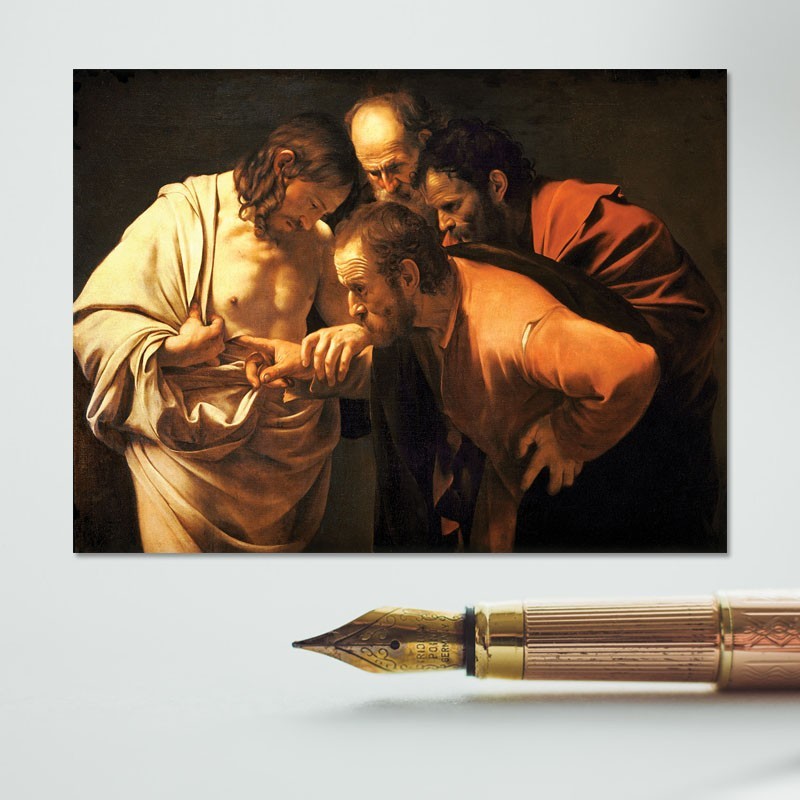 Πίνακας σε καμβά Caravaggio - The Incredulity of Saint Thomas