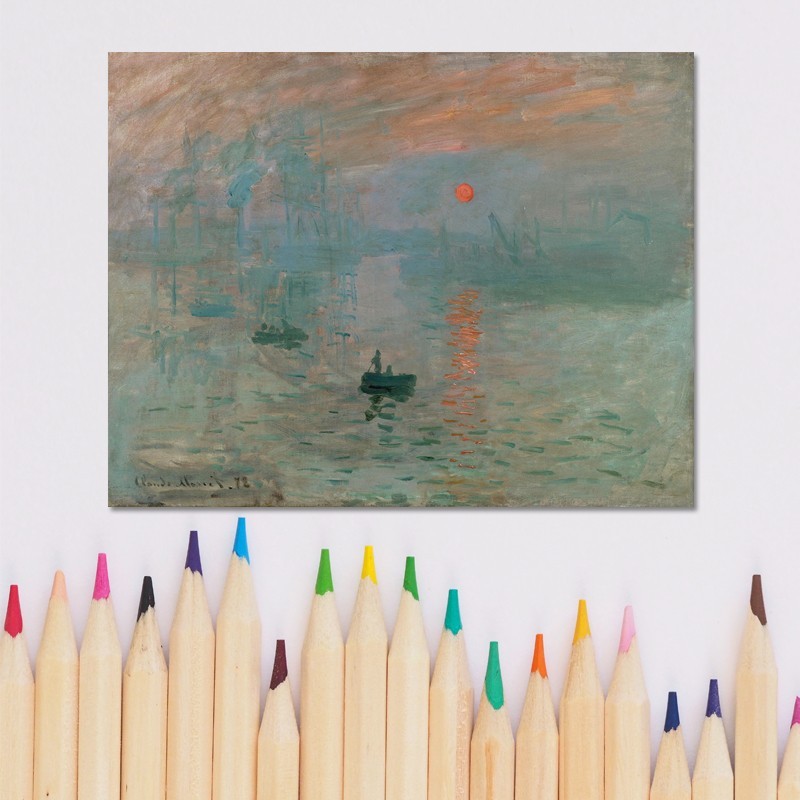 Πίνακας σε καμβά Claude Monet - Impression Sunrise
