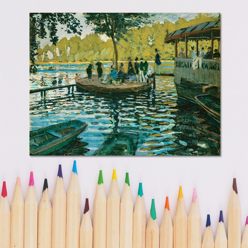 Πίνακας σε καμβά Claude Monet - La Grenouillére