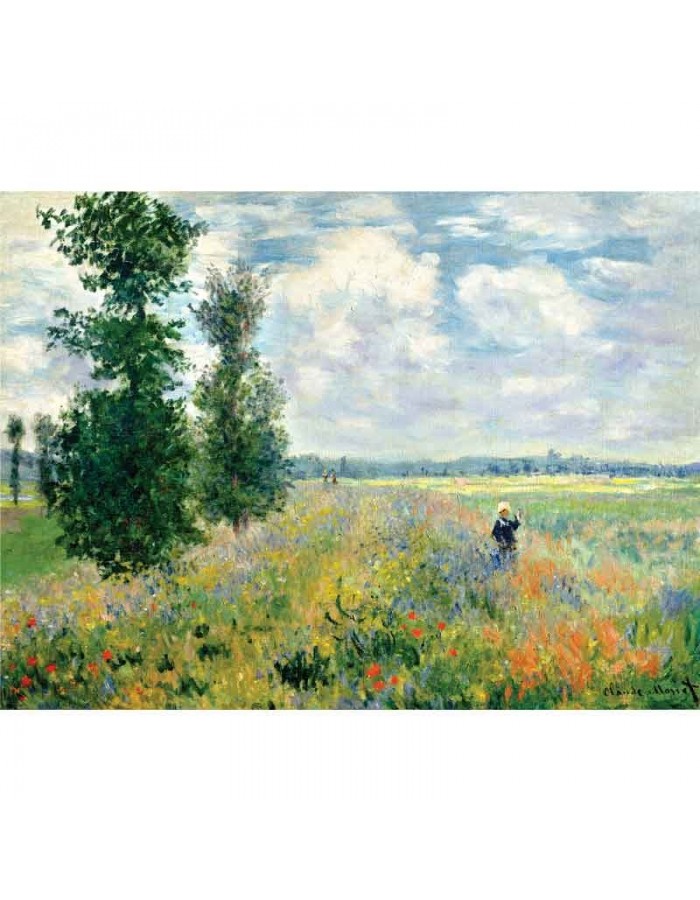 Πίνακας σε καμβά Claude Monet - Poppy Field (1875)