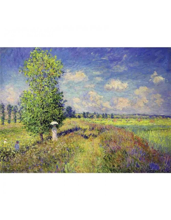 Πίνακας σε καμβά Claude Monet - Poppy Field at Summer (1875)