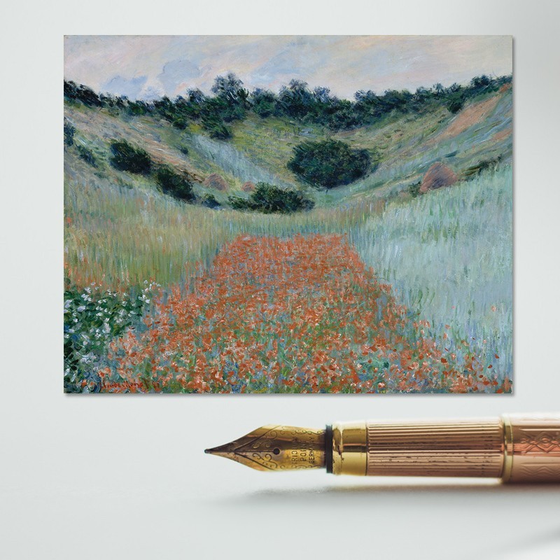 Πίνακας σε καμβά Claude Monet - Poppy Field in a Hollow near Giverny