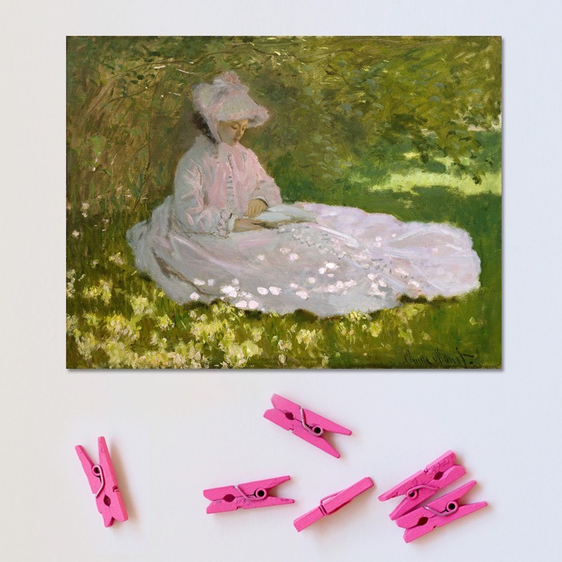 Πίνακας σε καμβά Claude Monet - Springtime