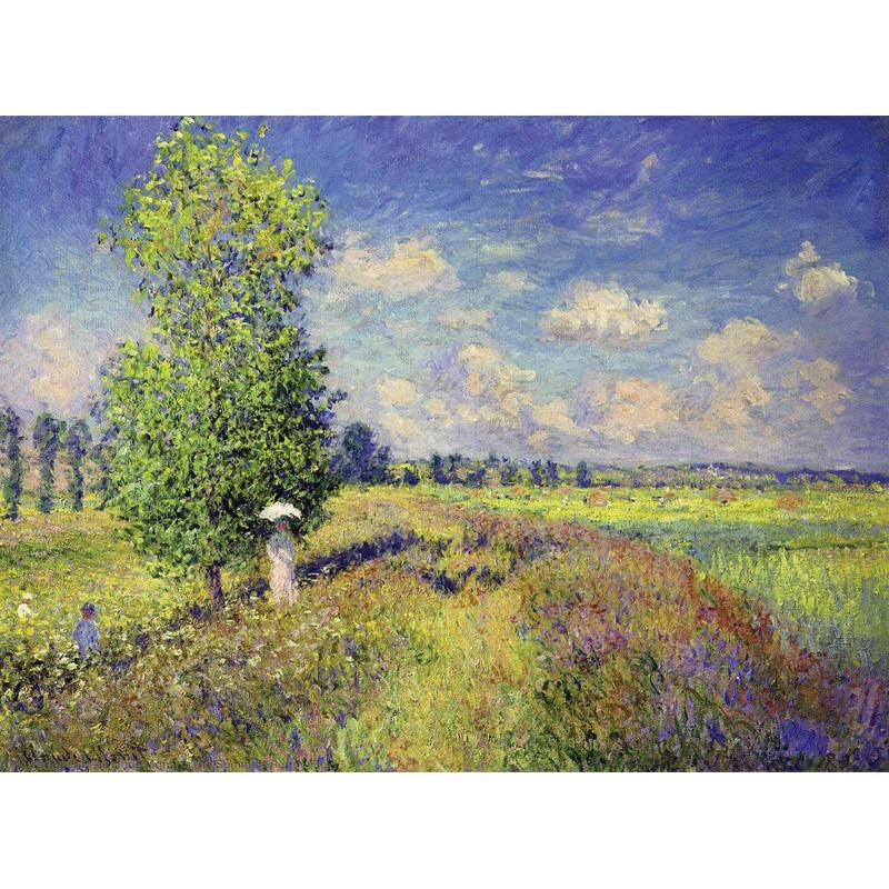 Πίνακας σε καμβά Claude Monet - The Summer Poppy Field