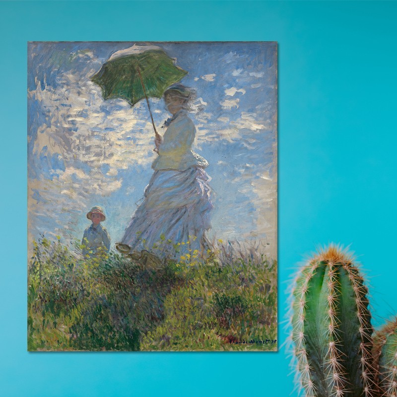 Πίνακας σε καμβά Claude Monet - Woman with a Parasol