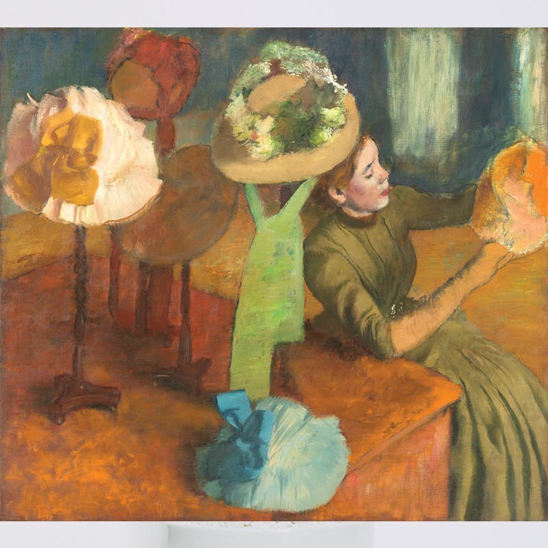 Πίνακας σε καμβά Degas - The Millinery Shop