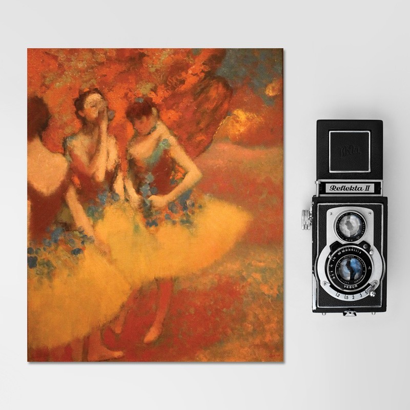 Πίνακας σε καμβά Degas - Three Dancers in Yellow Skirts