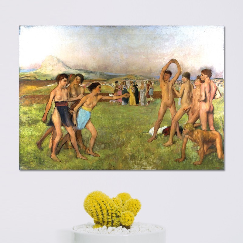 Πίνακας σε καμβά Degas - Young Spartans