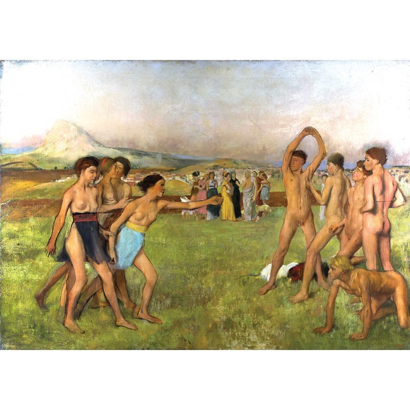 Πίνακας σε καμβά Degas - Young Spartans