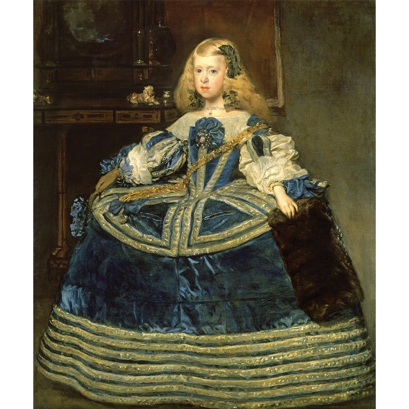 Πίνακας σε καμβά Diego Velázquez - Infanta Margarita Teresa in a Blue Dress