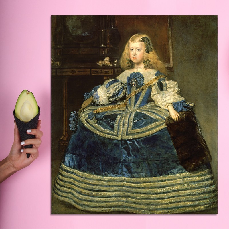 Πίνακας σε καμβά Diego Velázquez - Infanta Margarita Teresa in a Blue Dress