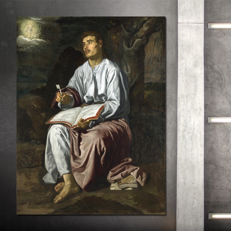 Πίνακας σε καμβά Diego Velázquez - John the Evangelist from Patmos