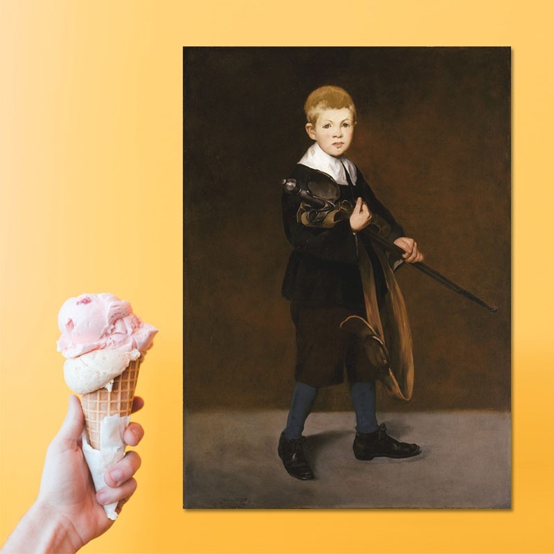 Πίνακας σε καμβά Edouard Manet - Boy with a sword