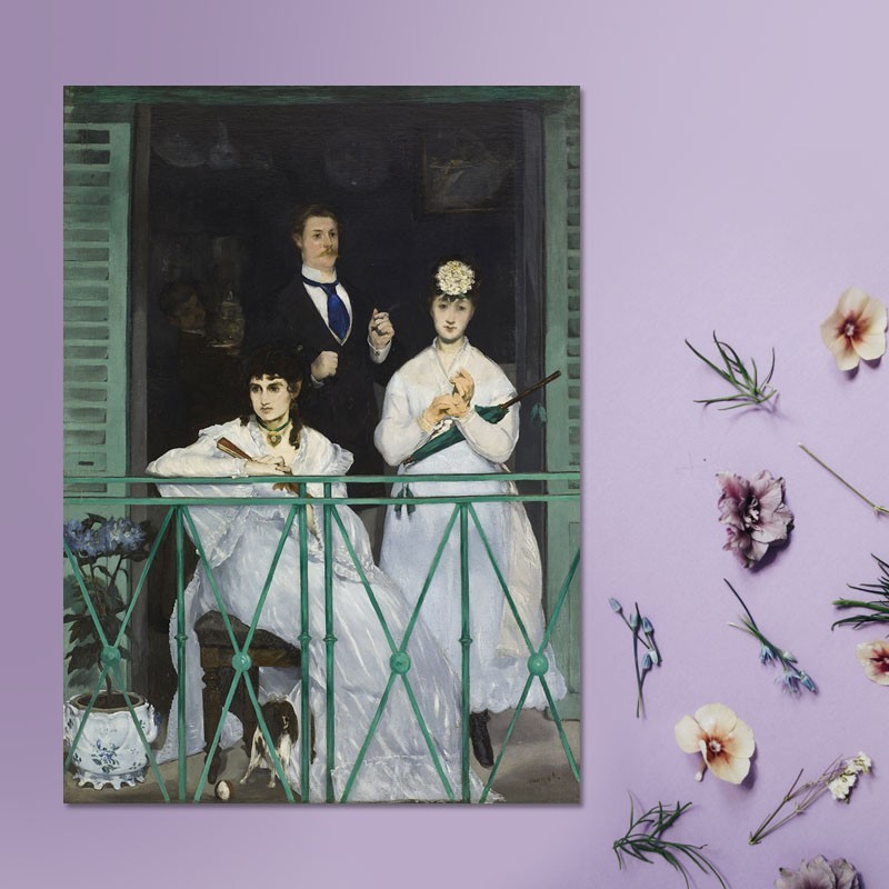 Πίνακας σε καμβά Edouard Manet - The Balcony