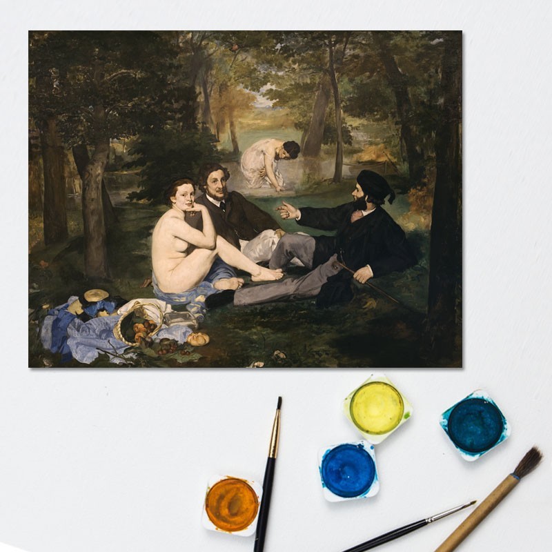 Πίνακας σε καμβά Edouard Manet - The Luncheon on the grass