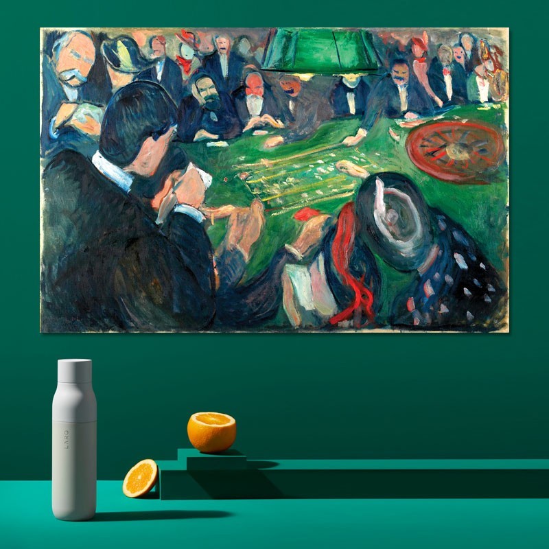 Πίνακας σε καμβά Edvard Munch - At the Roulette Table in Monte Carlo