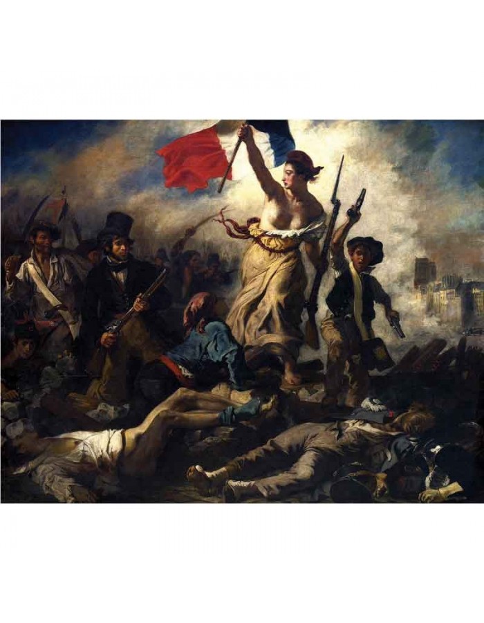 Πίνακας σε καμβά Eugène Delacroix - Liberty Leading the People - 1830
