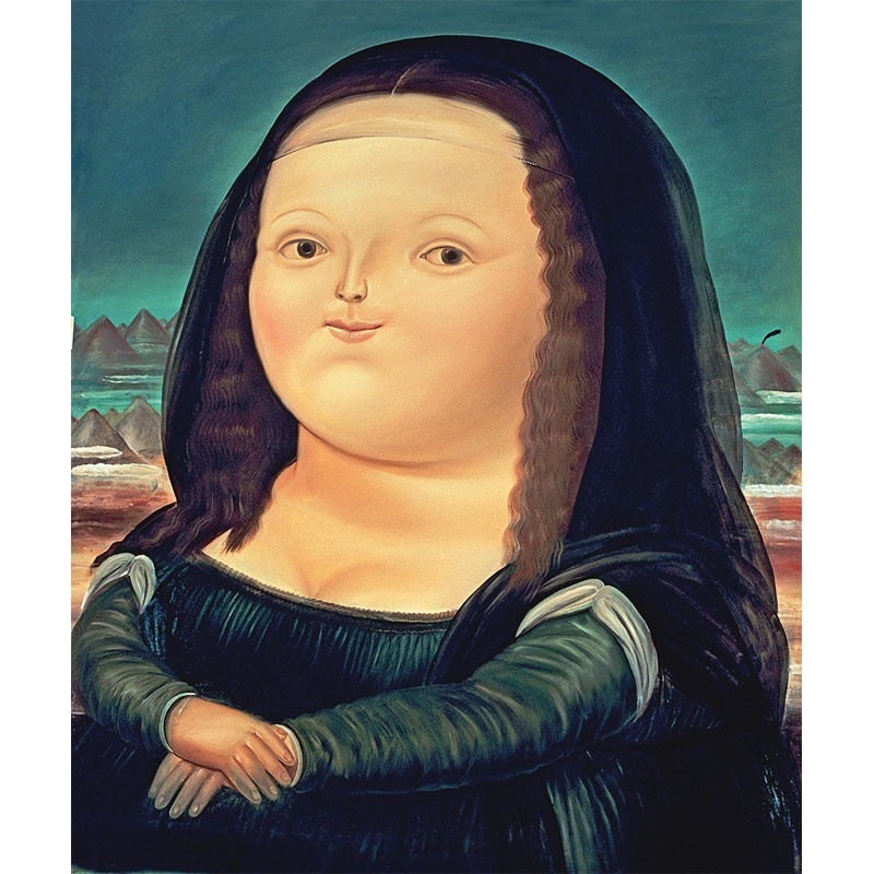 Πίνακας σε καμβά Fernando Botero - Mona Lisa