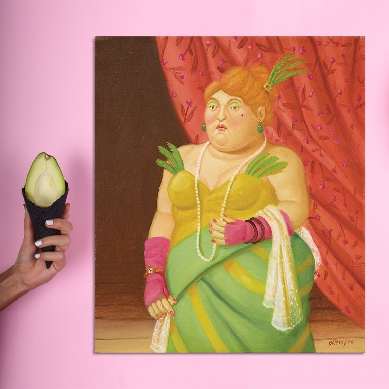 Πίνακας σε καμβά Fernando Botero -  Society lady