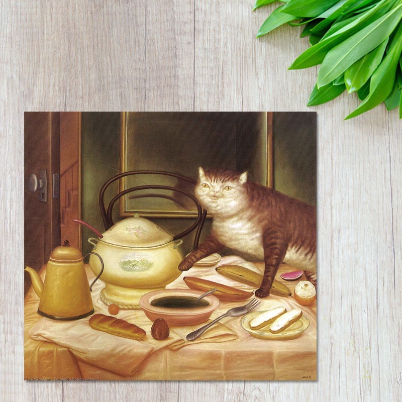 Πίνακας σε καμβά Fernando Botero - Still Life with Green Soup