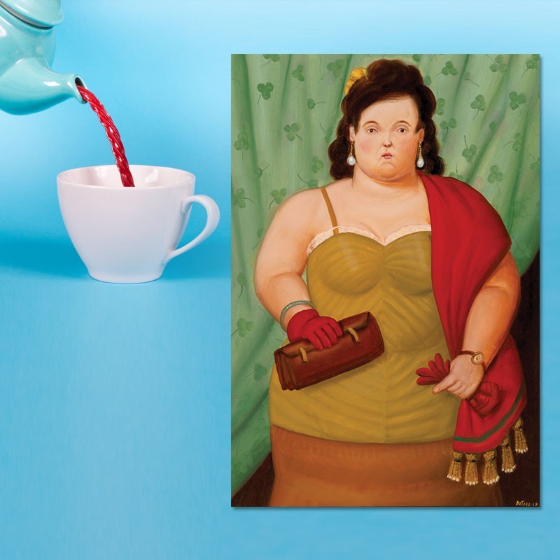 Πίνακας σε καμβά Fernando Botero - Woman with her Purse